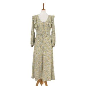 Beautifully Black & Yellow Floral Print Prairie